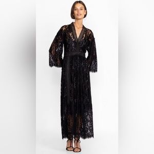 NWT Johnny Was Veronne black lace dress. Size Medium.